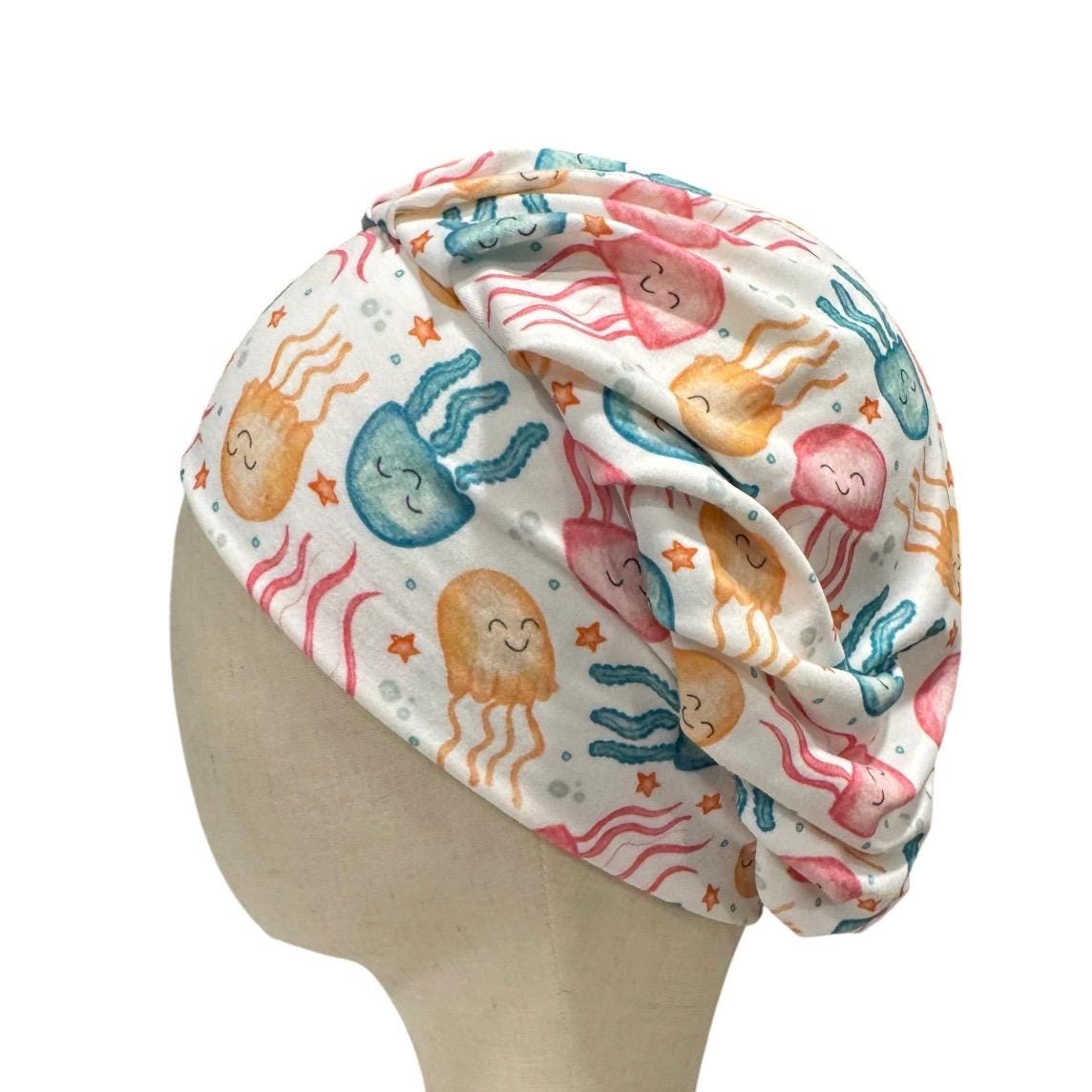 Jellyfish Bouffant Scrub Cap, Headband Style Surgical Hat
