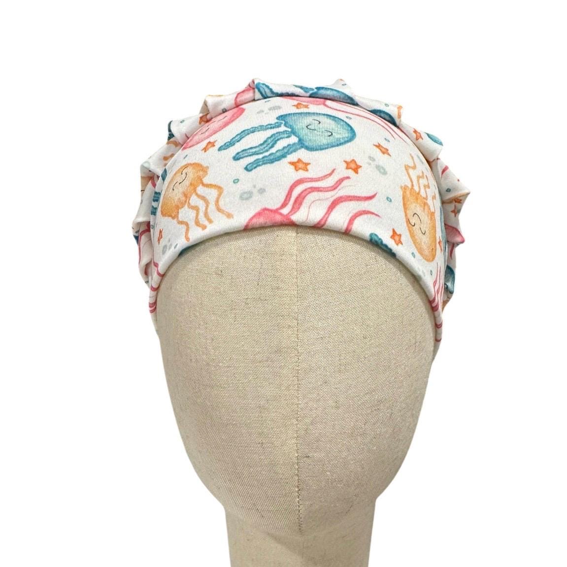 Jellyfish Bouffant Scrub Cap, Headband Style Surgical Hat