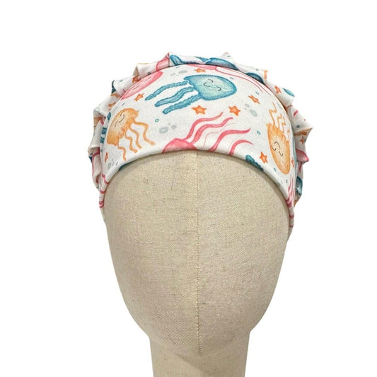 Jellyfish Bouffant Scrub Cap, Headband Style Surgical Hat