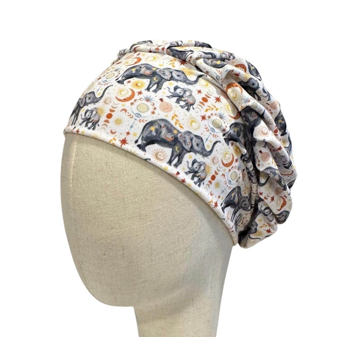 Elephant Bouffant Scrub Cap – Cute Animal Surgical Cap, Nurse Hat