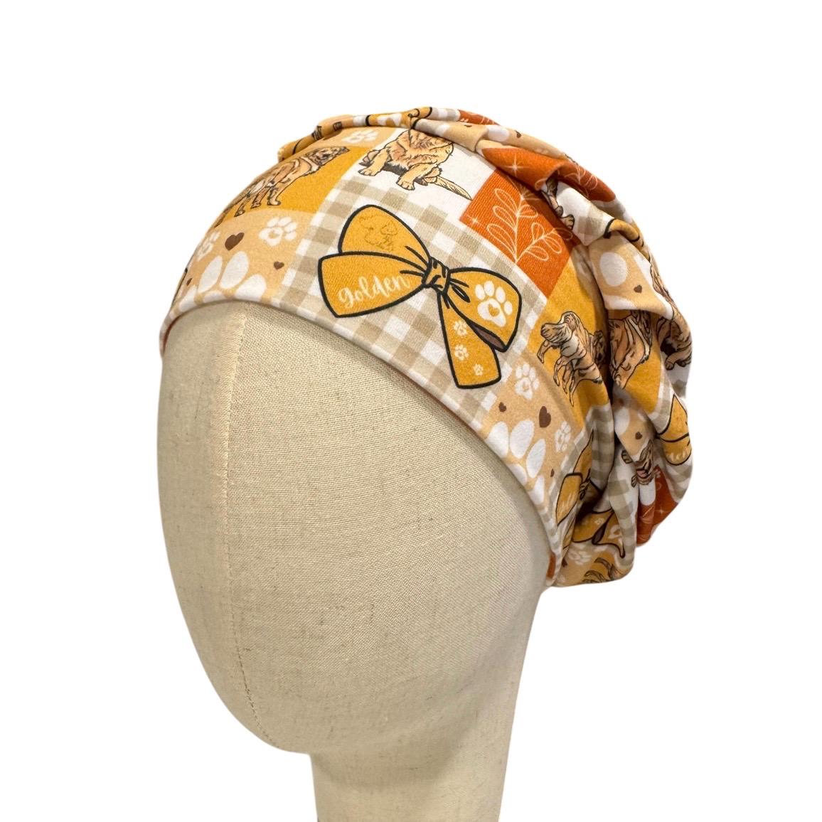 Golden Retriever Bouffant Scrub Ca, Dog Mom Bouffant Surgical Cap, Cute Puppy Nurse Hat