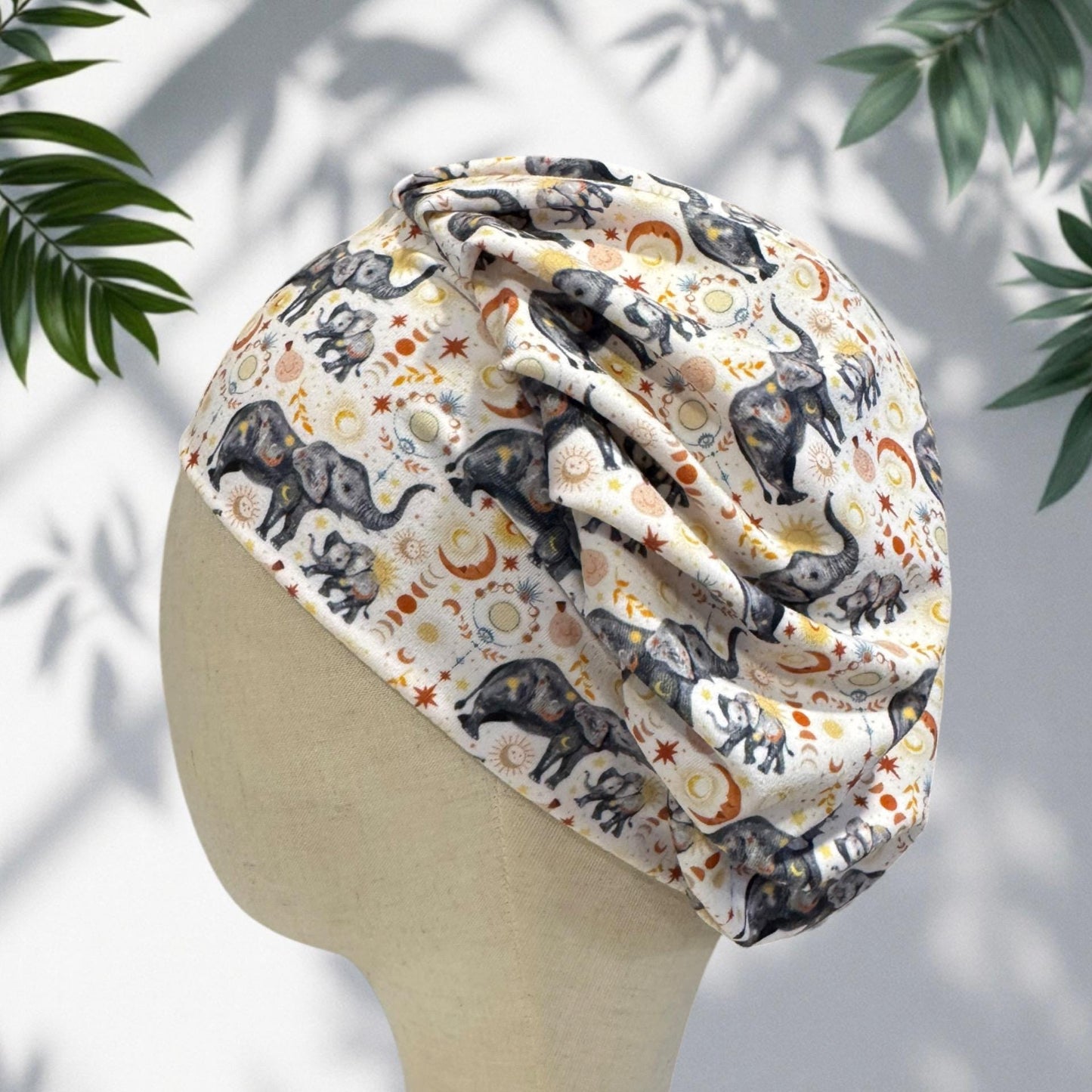 Elephant Bouffant Scrub Cap – Cute Animal Surgical Cap, Nurse Hat