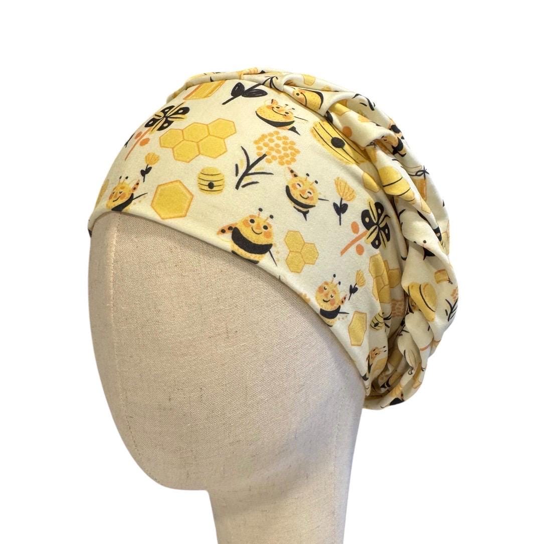 Bees Bouffant Scrub Cap, Headband Style Surgical Hat