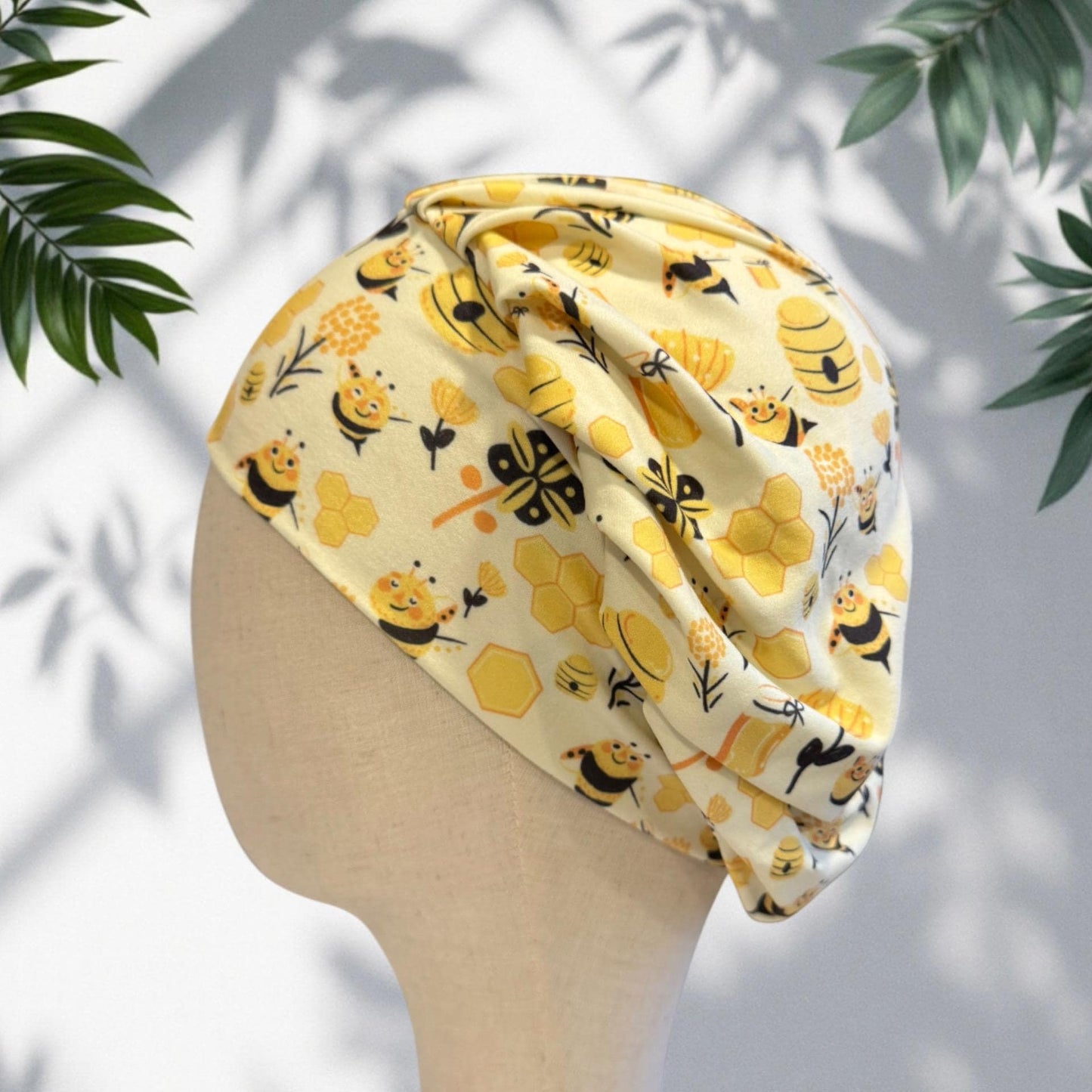 Bees Bouffant Scrub Cap, Headband Style Surgical Hat