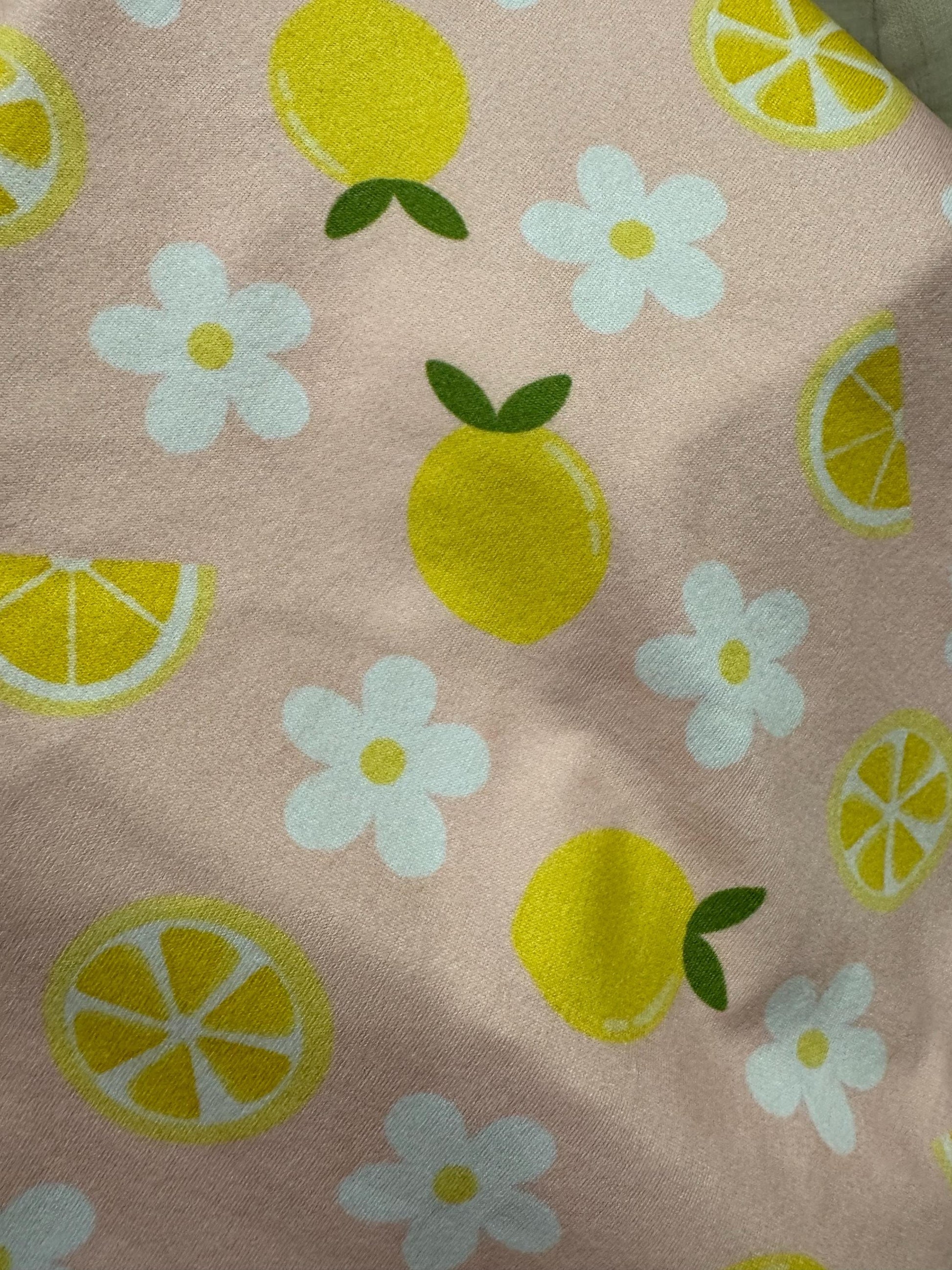 Lemon Bouffant Scrub Cap | Floral Nurse Scrub Hat | Cute Summer Surgical Cap | Stretch Scrub Hat Pink