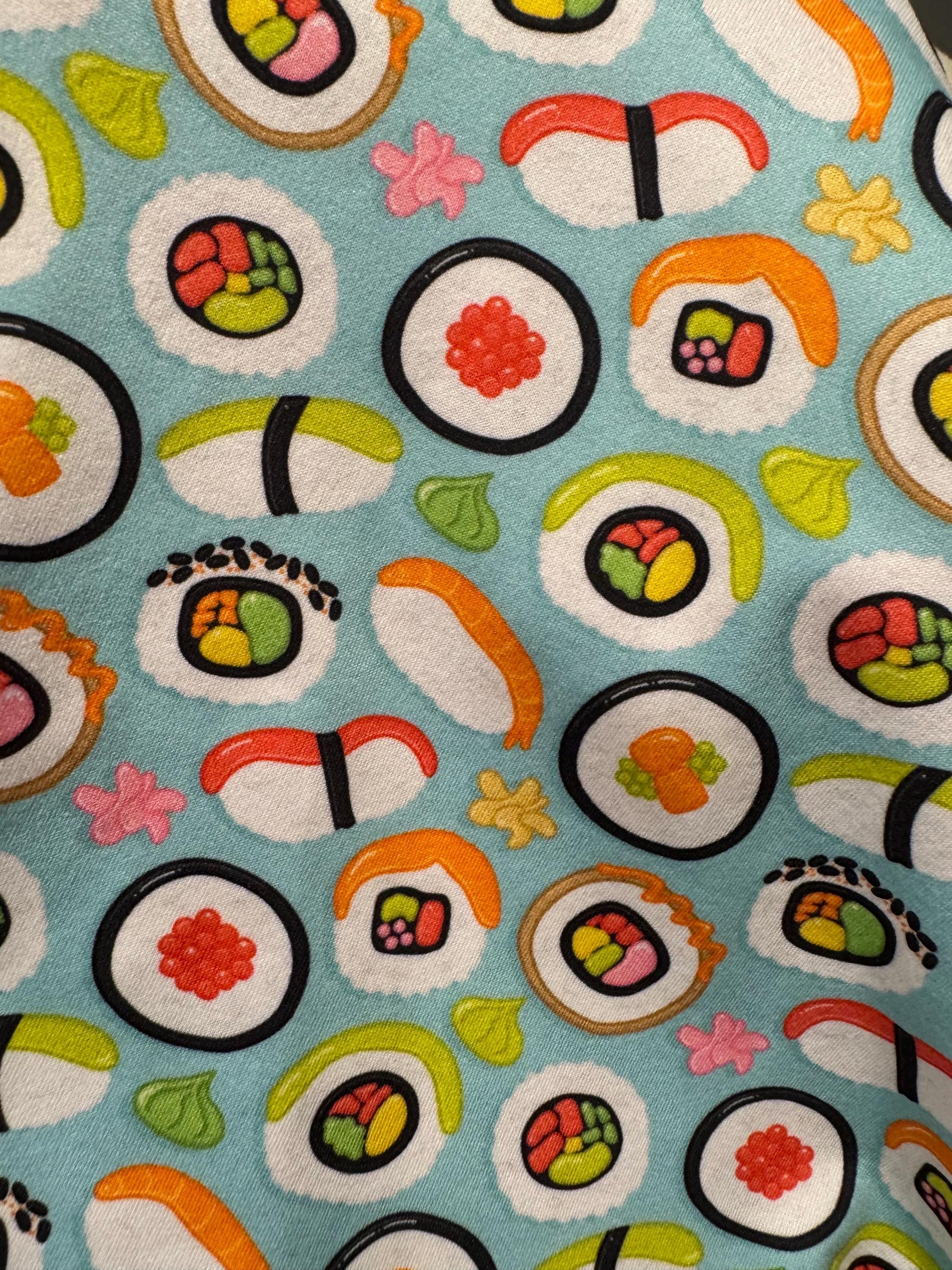 Sushi Bouffant Scrub Cap | Cute Food Nurse Scrub Hat | Headband Stylw Surgical Cap | Fun Scrub Hat