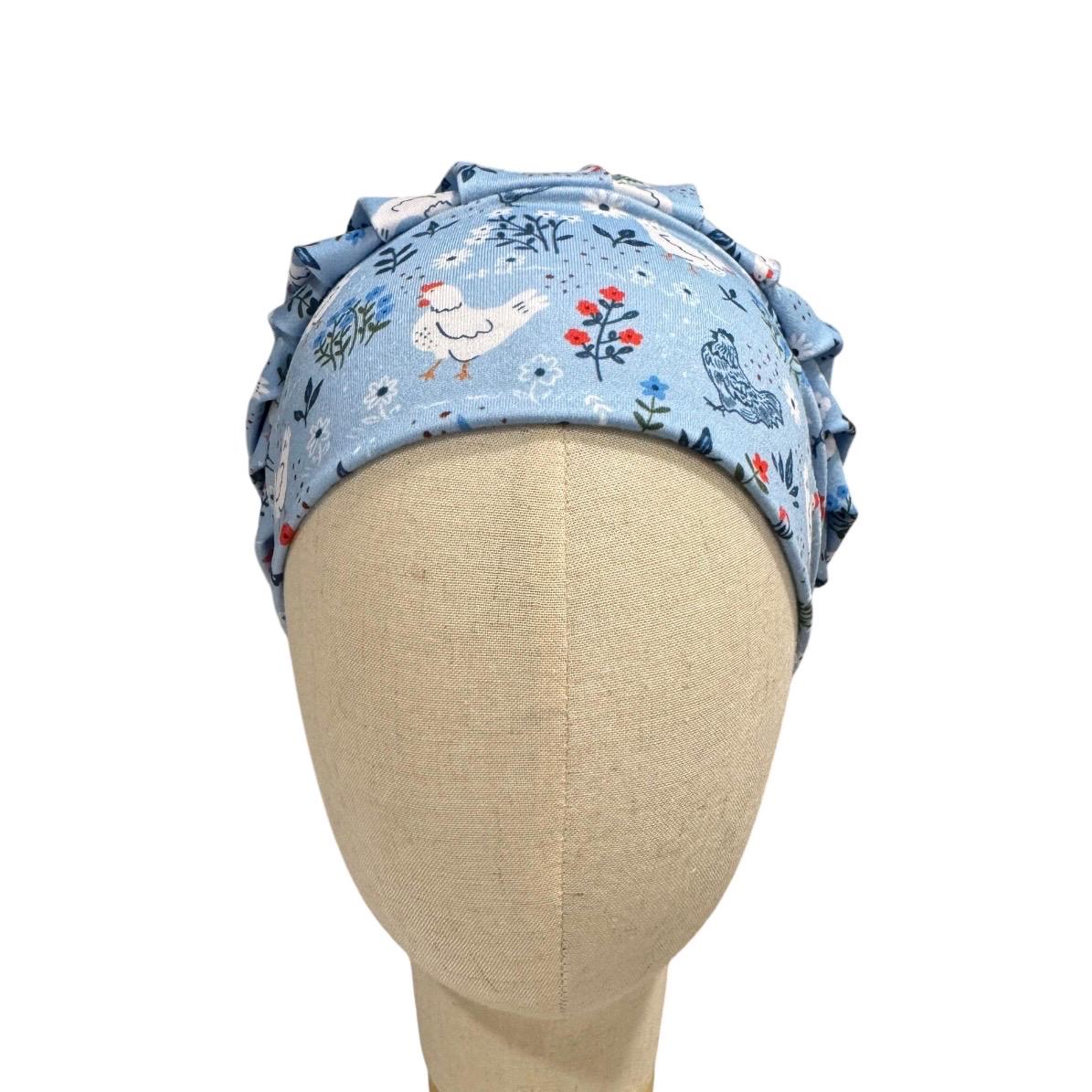 Chicken Bouffant Scrub Cap | Farmhouse Surgical Cap | Country Cottage OR Hat
