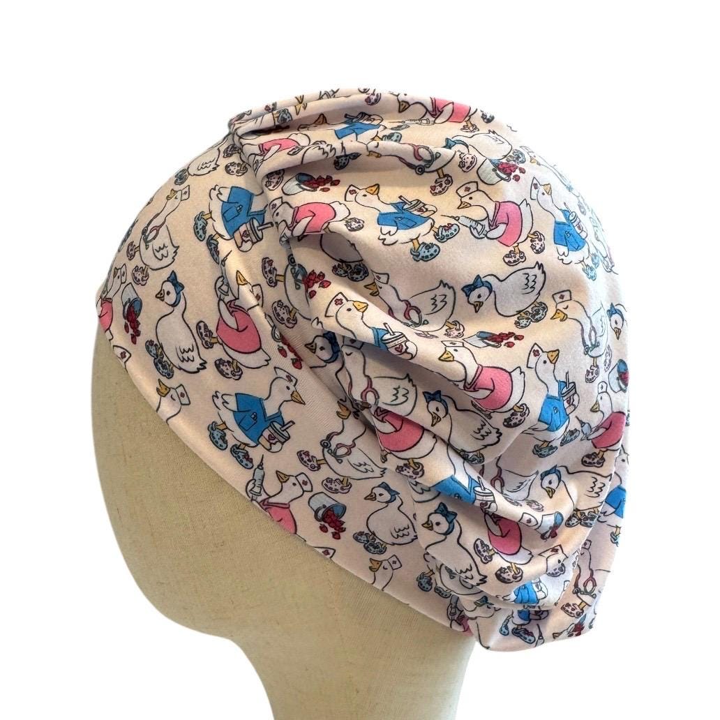 Goose Nurse Bouffant Scrub Cap, Headband Style Surgical Hat, OR