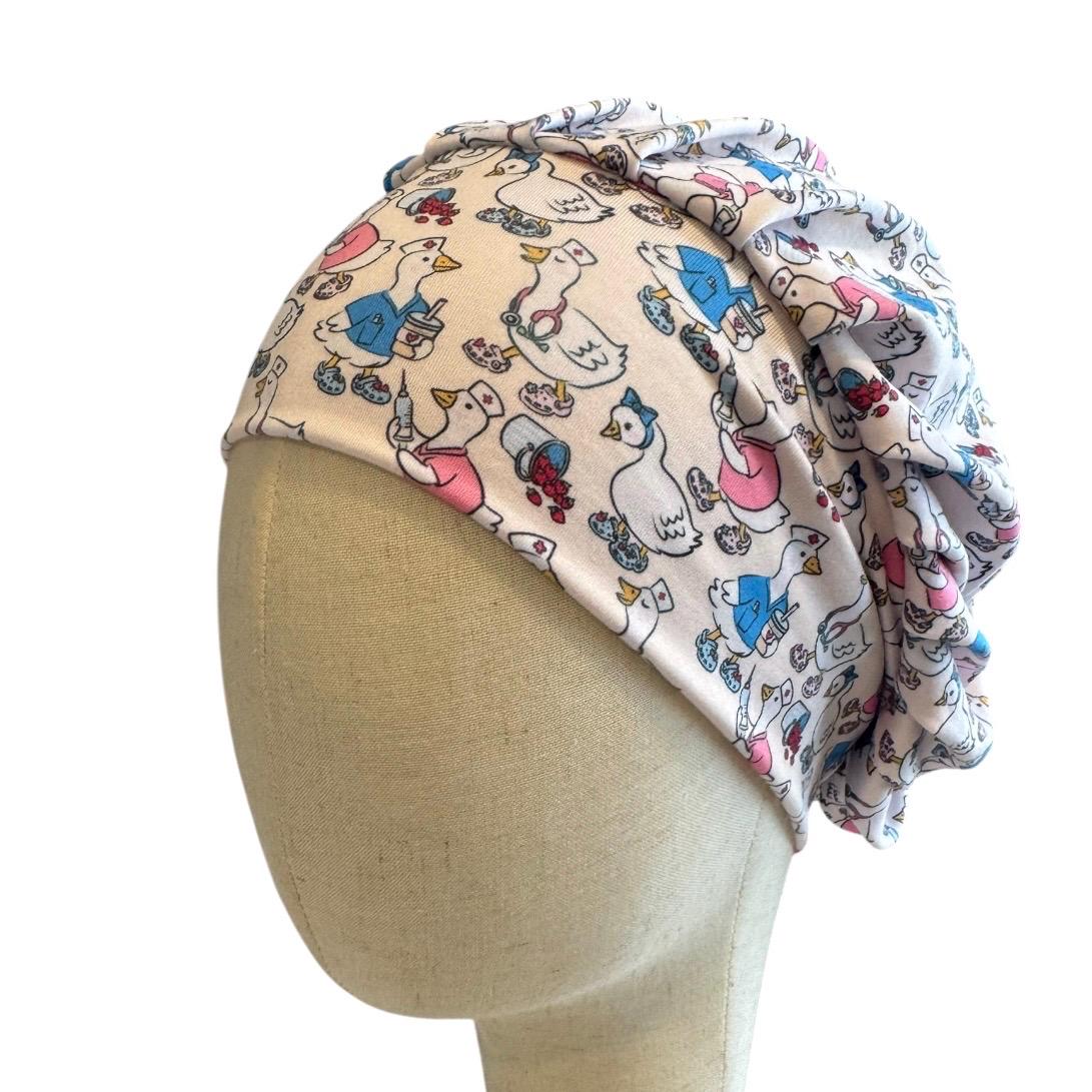 Goose Nurse Bouffant Scrub Cap, Headband Style Surgical Hat, OR