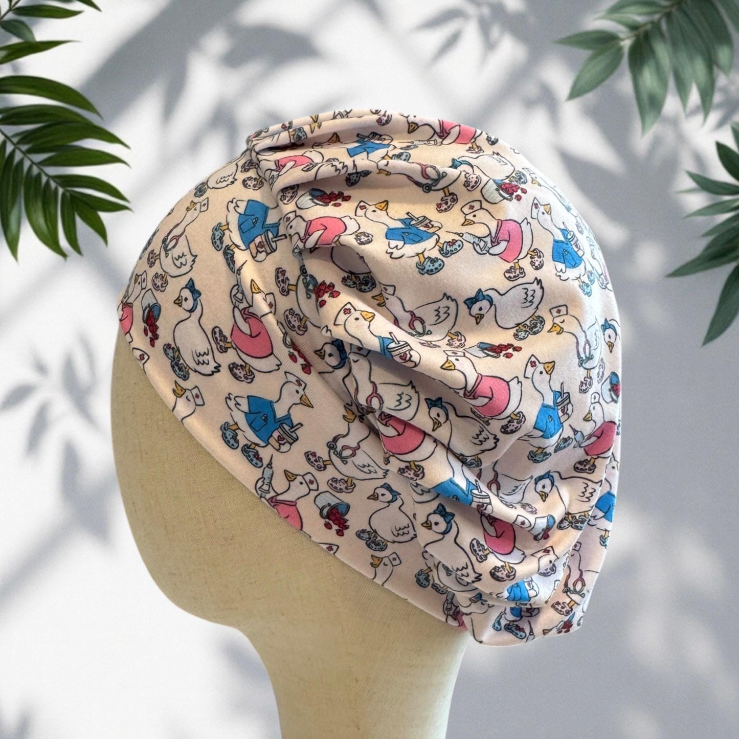 Goose Nurse Bouffant Scrub Cap, Headband Style Surgical Hat, OR