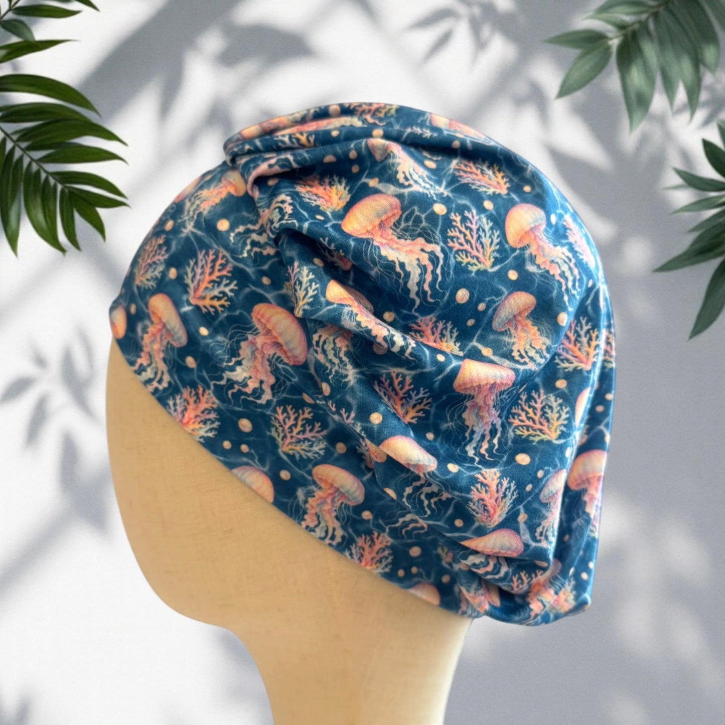 Jellyfish Bouffant Scrub Cap, Ocean Surgical Hat, OR