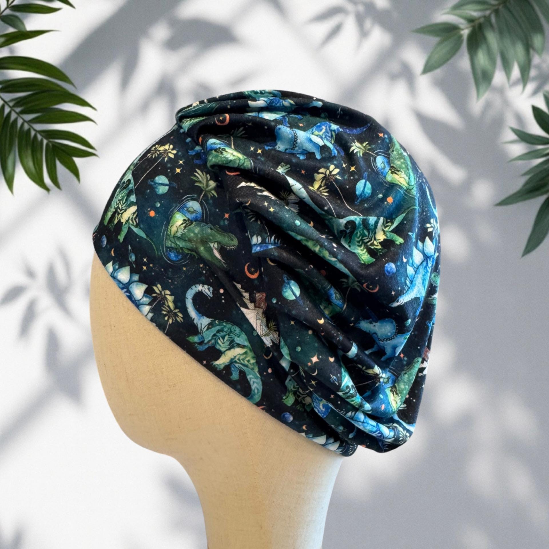 Dinosaur Bouffant Scrub Cap, Headband Style Surgical Hat, OR Cap, Dino Nurse Scrub Hat