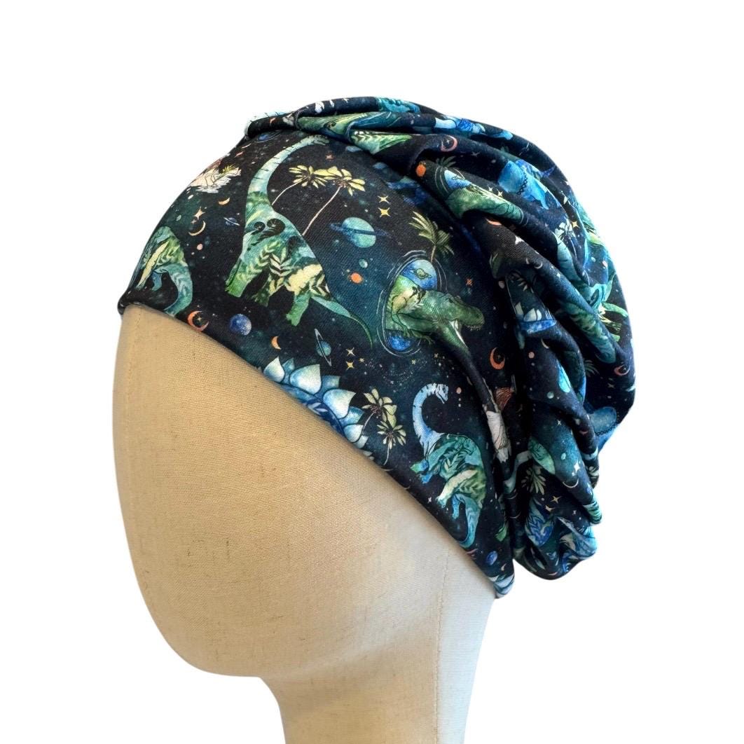 Dinosaur Bouffant Scrub Cap, Headband Style Surgical Hat, OR Cap, Dino Nurse Scrub Hat
