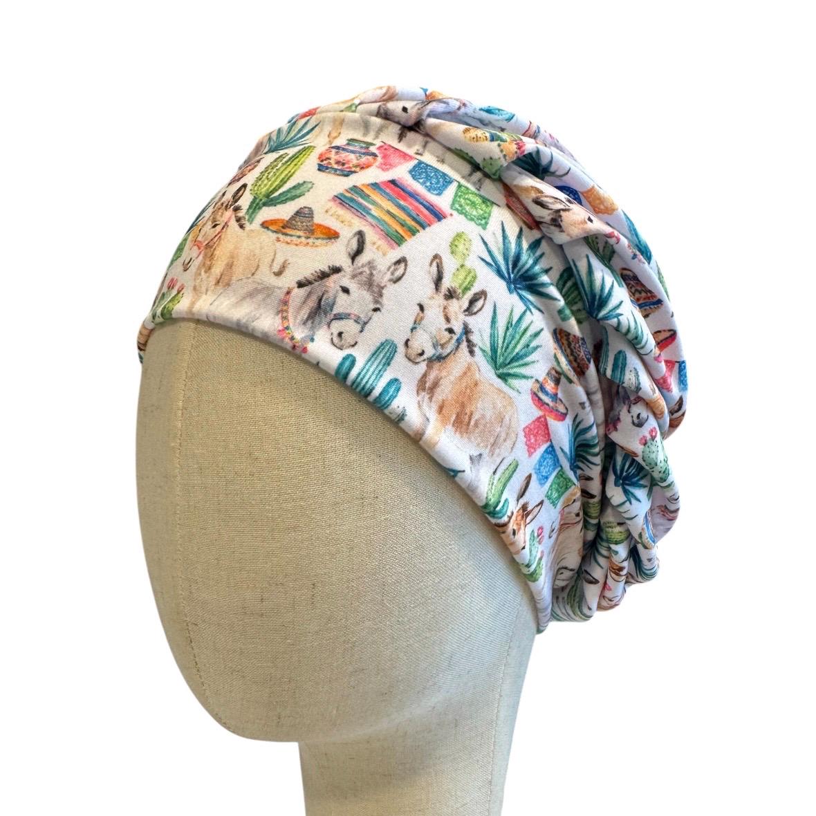 Donkey Cactus Bouffant Scrub Cap | Headband Style Surgical Hat