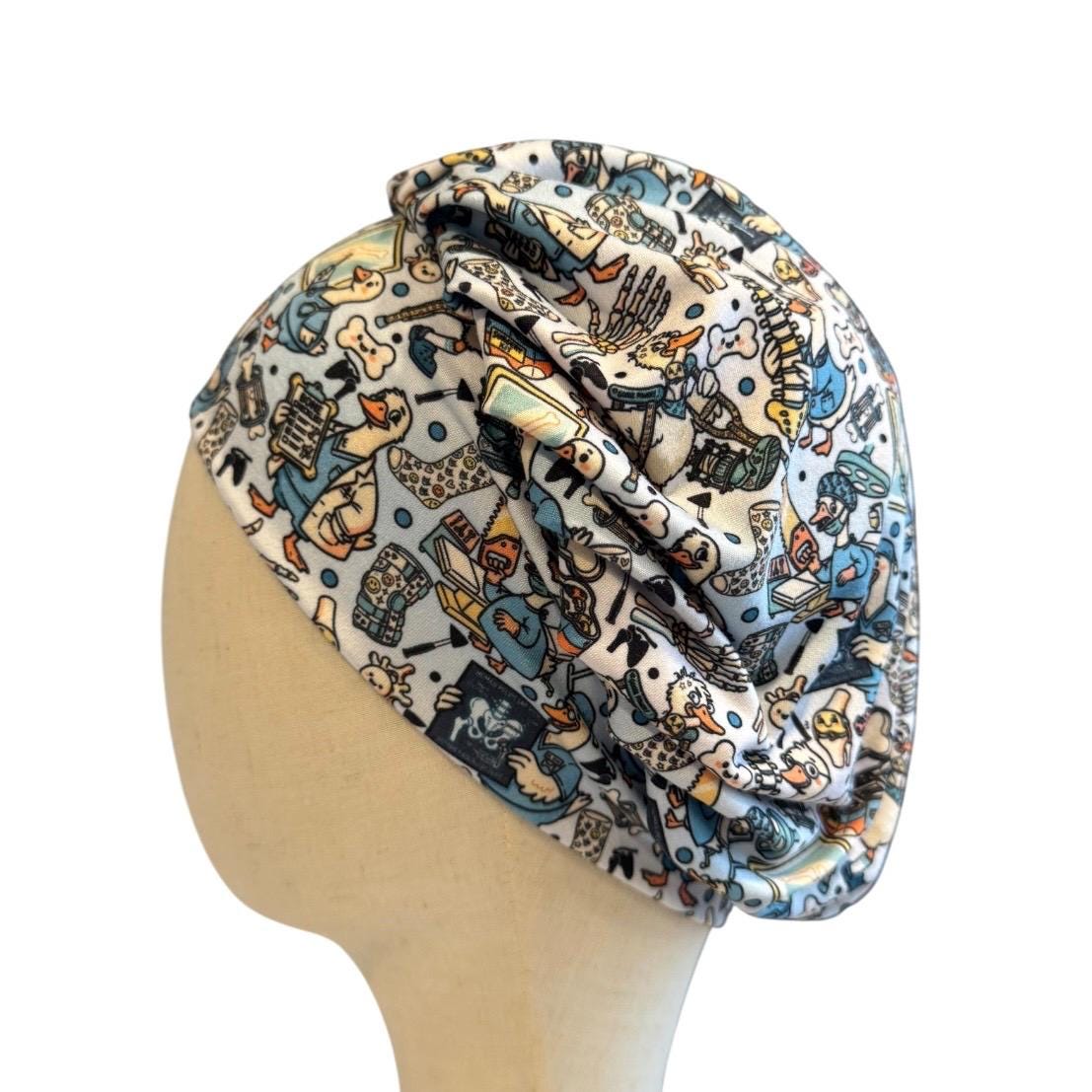 Trauma Scrub Cap | Radiology Duck Bouffant Scrub Cap | Orthopedic Surgical Hat | X-Ray Nurse Cap | OR Scrub Cap