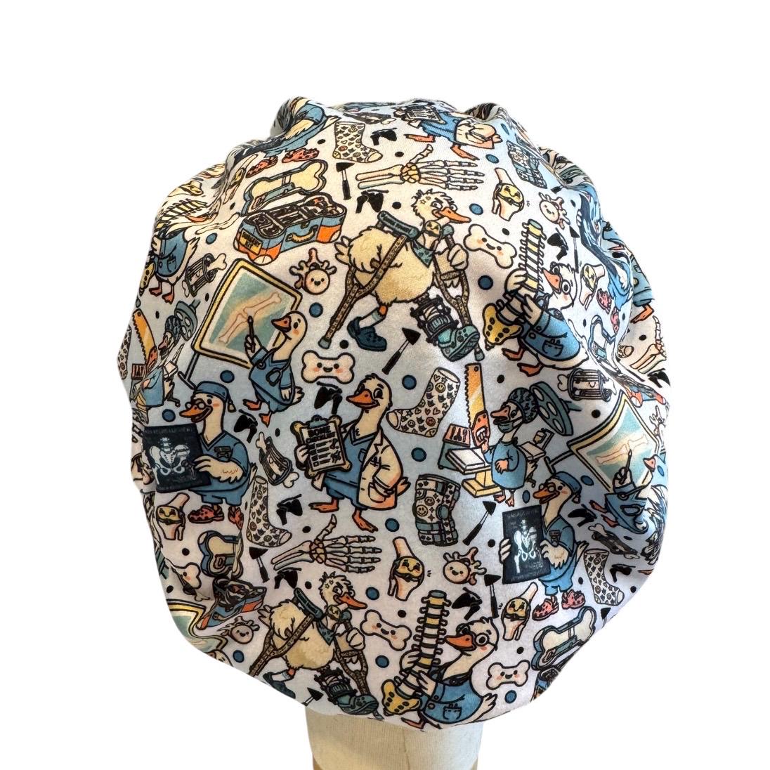 Trauma Scrub Cap | Radiology Duck Bouffant Scrub Cap | Orthopedic Surgical Hat | X-Ray Nurse Cap | OR Scrub Cap