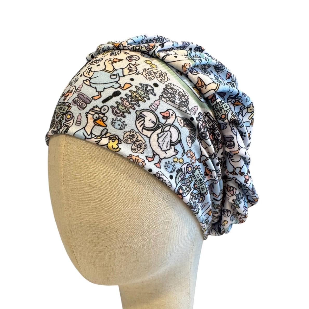 Optometry Scrub Cap | Ophthalmology Bouffant Scrub Cap | Eye Doctor Surgical Hat | Eye Clinic Nurse Cap