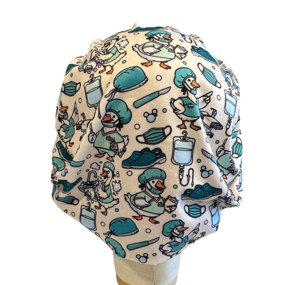 Operating Room Scrub Cap | OR Nurse Bouffant Scrub Cap | Surgical Duck Scrub Hat | Surgery Nurse Cap