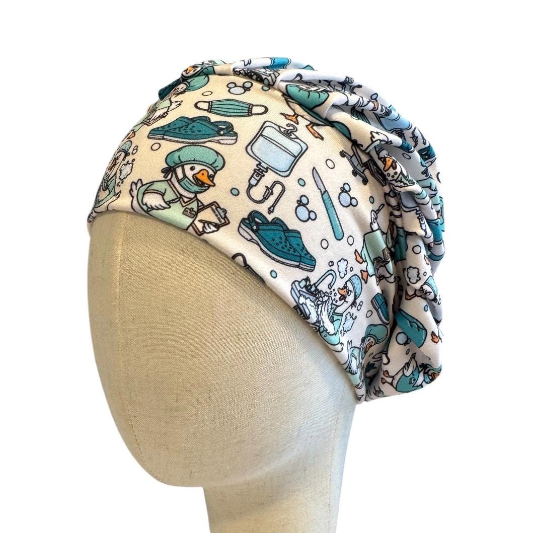 Operating Room Scrub Cap | OR Nurse Bouffant Scrub Cap | Surgical Duck Scrub Hat | Surgery Nurse Cap
