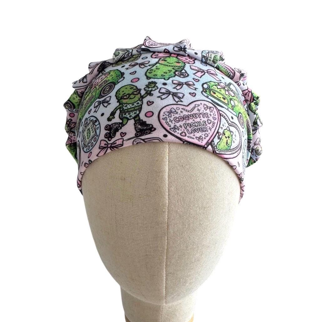 Pickle Love Bouffant Scrub Cap, Pickle Lover Surgical Hat, OR Hat