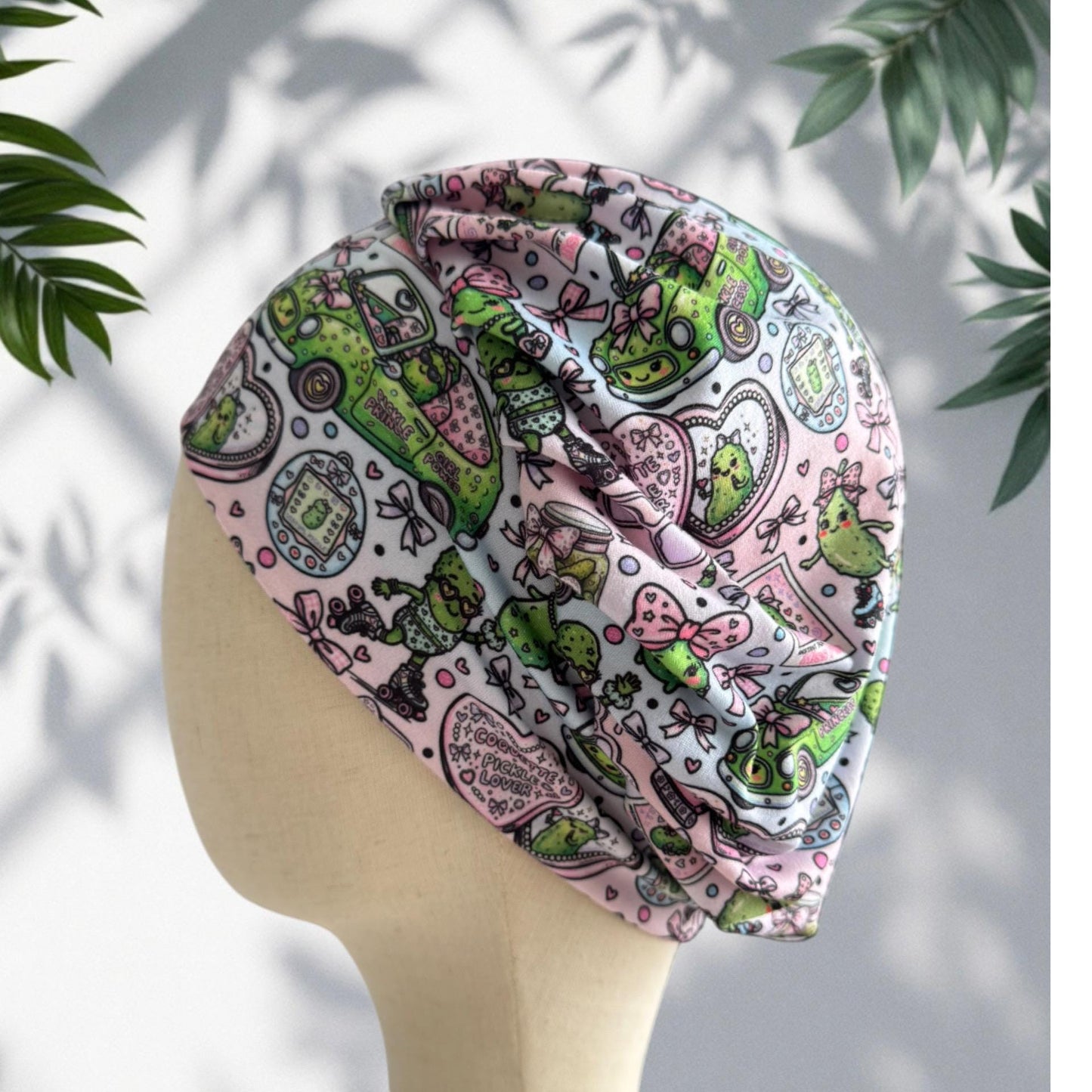 Pickle Love Bouffant Scrub Cap, Pickle Lover Surgical Hat, OR Hat