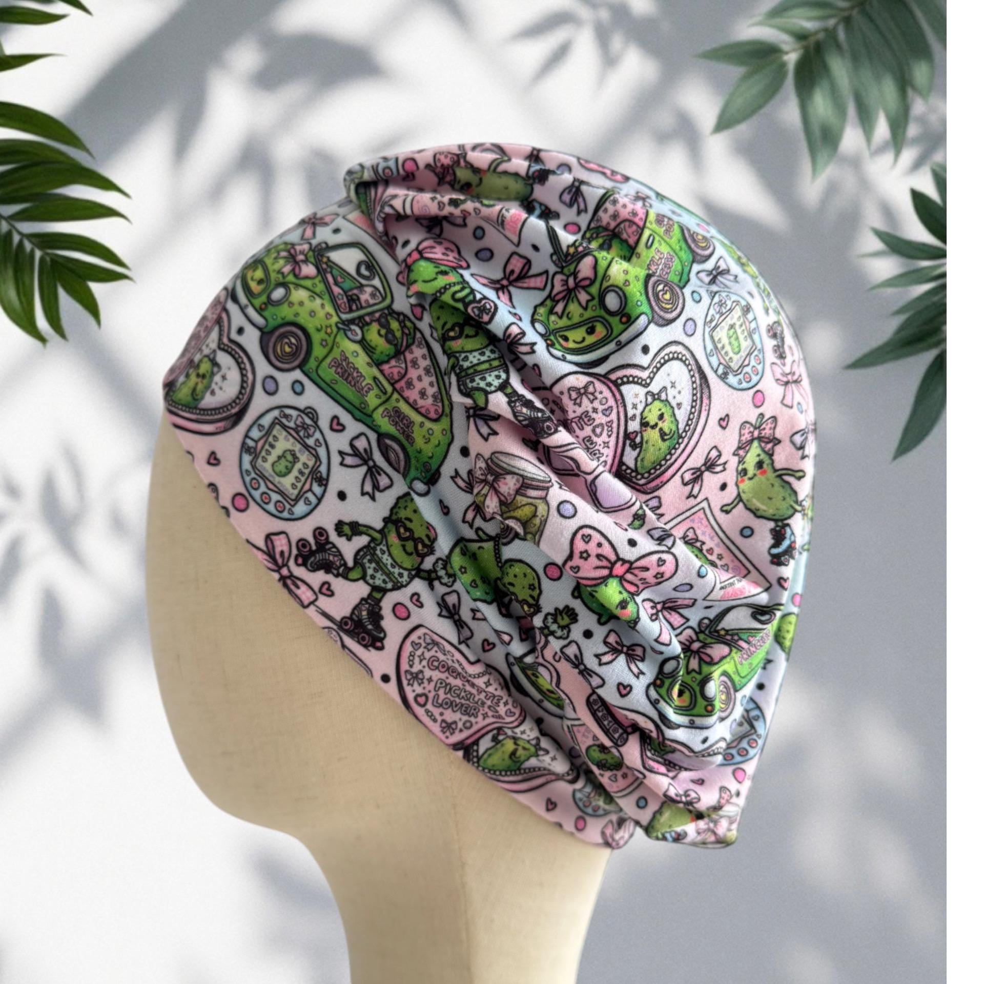 Pickle Love Bouffant Scrub Cap, Pickle Lover Surgical Hat, OR Hat