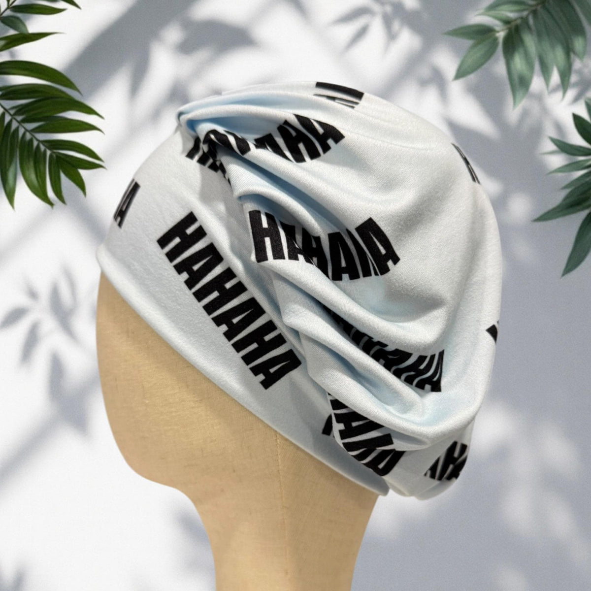 HAHAHA Bouffant Scrub Cap, Funny Print Surgical Hat, Nurse Scrub Cap, Medical Hair Cover