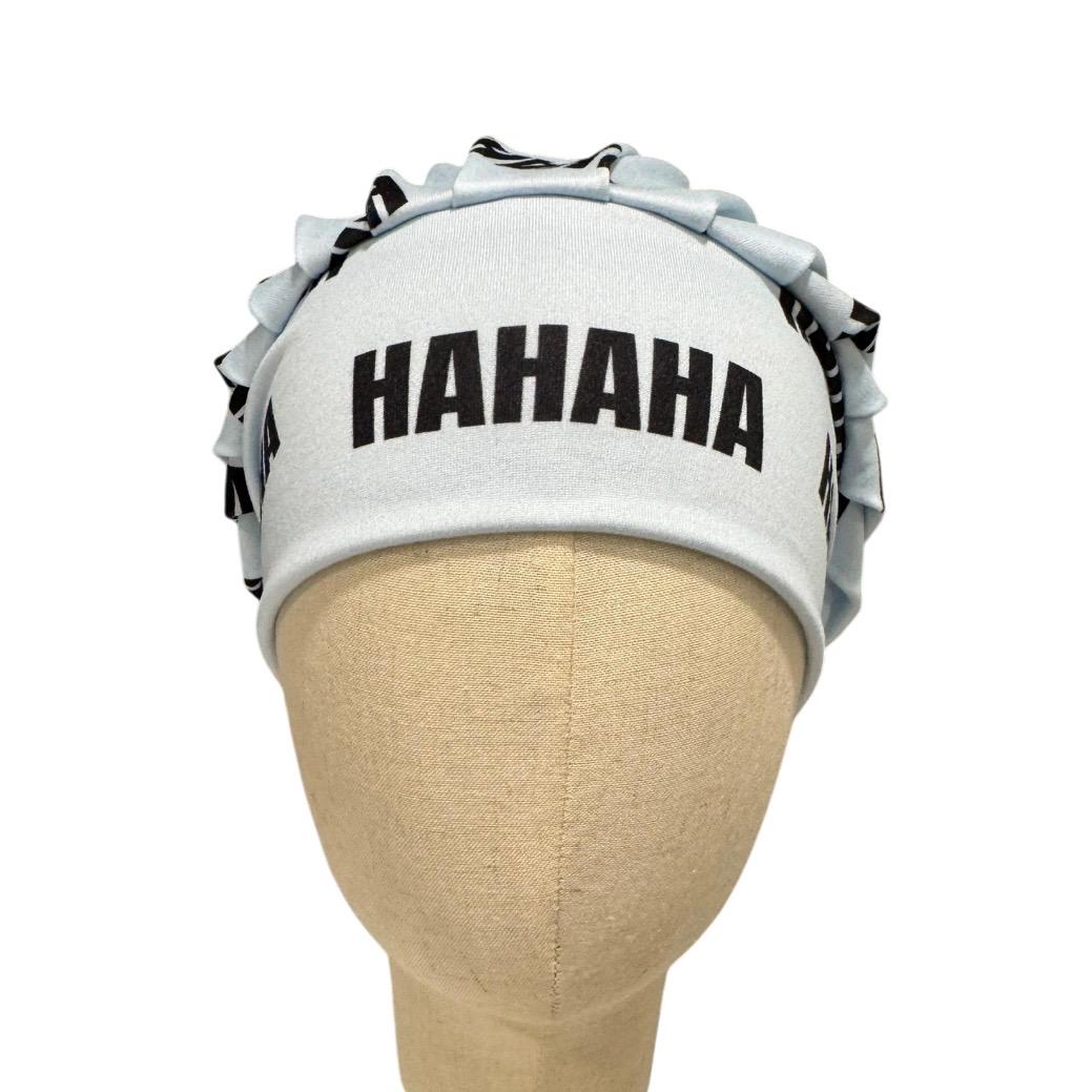HAHAHA Bouffant Scrub Cap, Funny Print Surgical Hat, Nurse Scrub Cap, Medical Hair Cover
