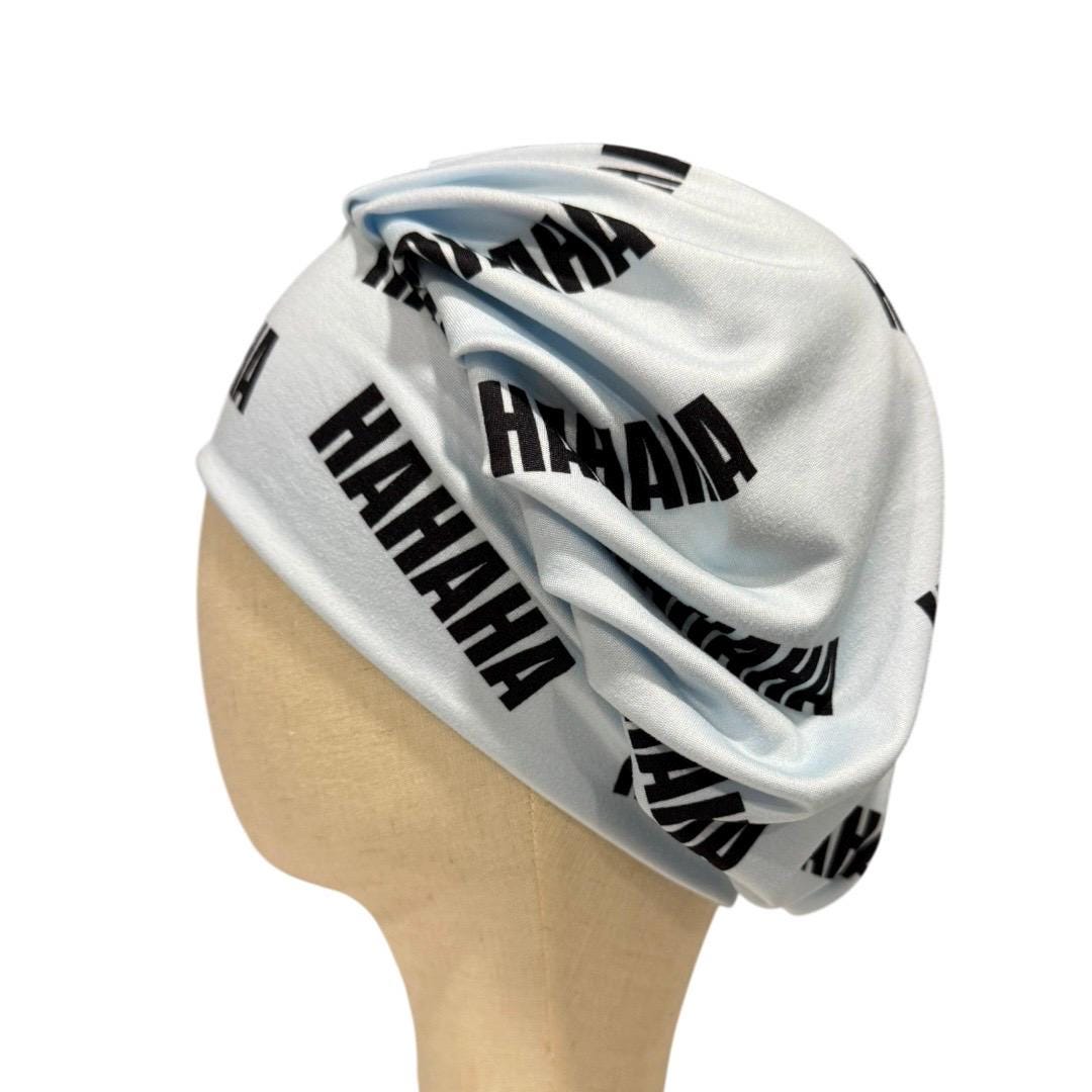 HAHAHA Bouffant Scrub Cap, Funny Print Surgical Hat, Nurse Scrub Cap, Medical Hair Cover