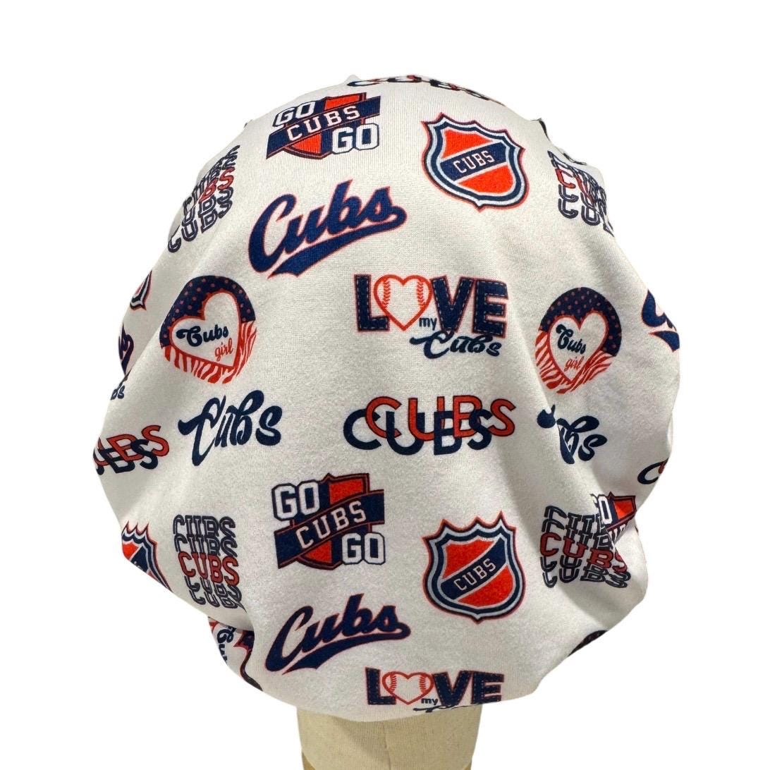 Chicago Baseball Bouffant Scrub Cap