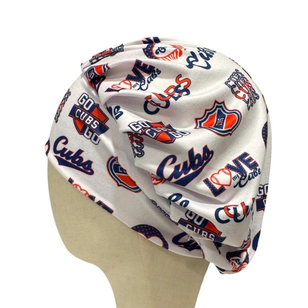 Chicago Baseball Bouffant Scrub Cap