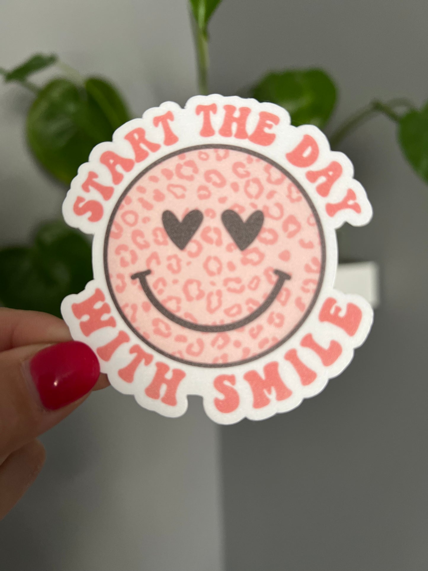 Start The Day With Smile Sticker