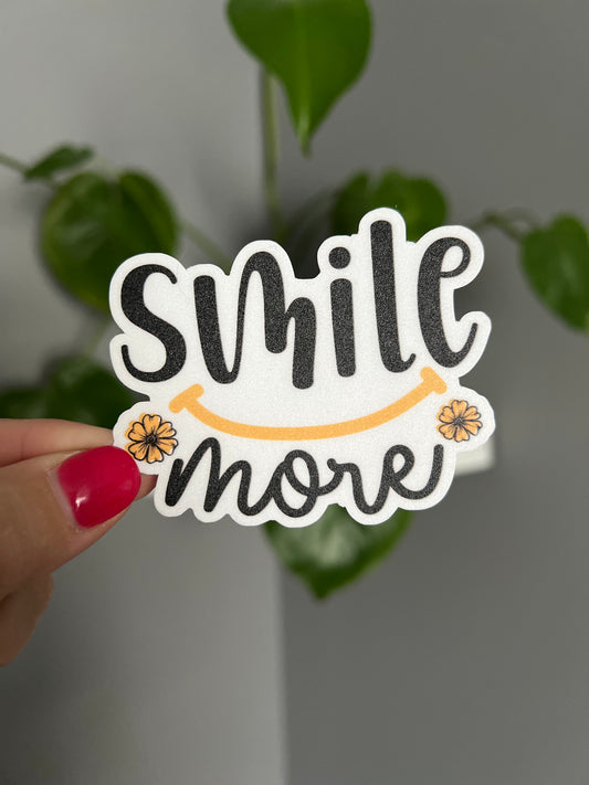Smile More Sticker