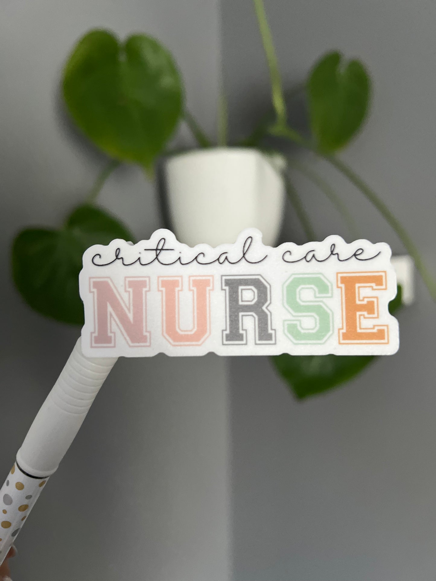 Critical Care Nurse Sticker