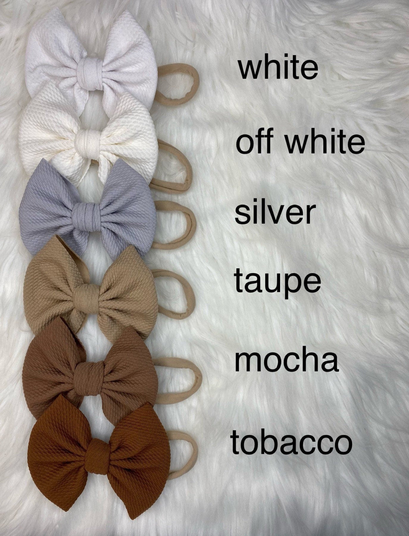 46 Solid Colors Baby Nylon Headband Bows, Newborn Bow Headband, Toddler Headband for Girl, Big Bow Headband Baby, Baby Bows on Nylon