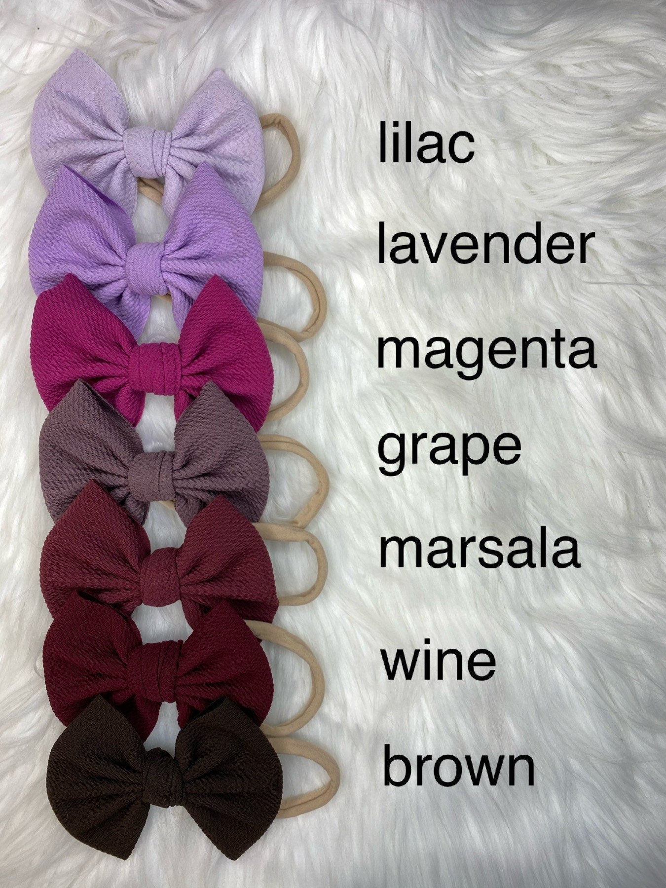 46 Solid Colors Baby Nylon Headband Bows, Newborn Bow Headband, Toddler Headband for Girl, Big Bow Headband Baby, Baby Bows on Nylon