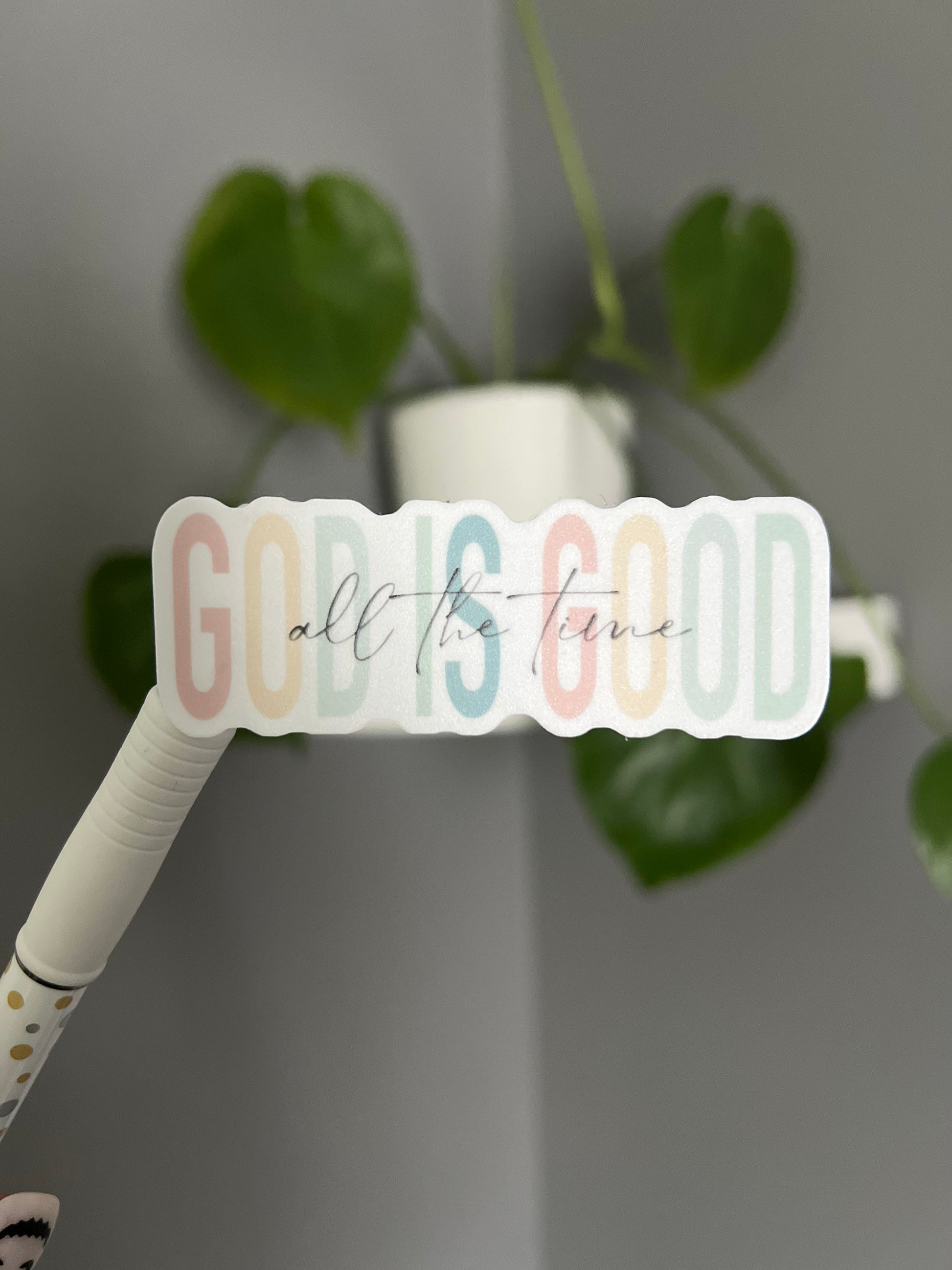 God is Good Sticker, Christian Sticker, Water Bottle Sticker, Laptop Sticker