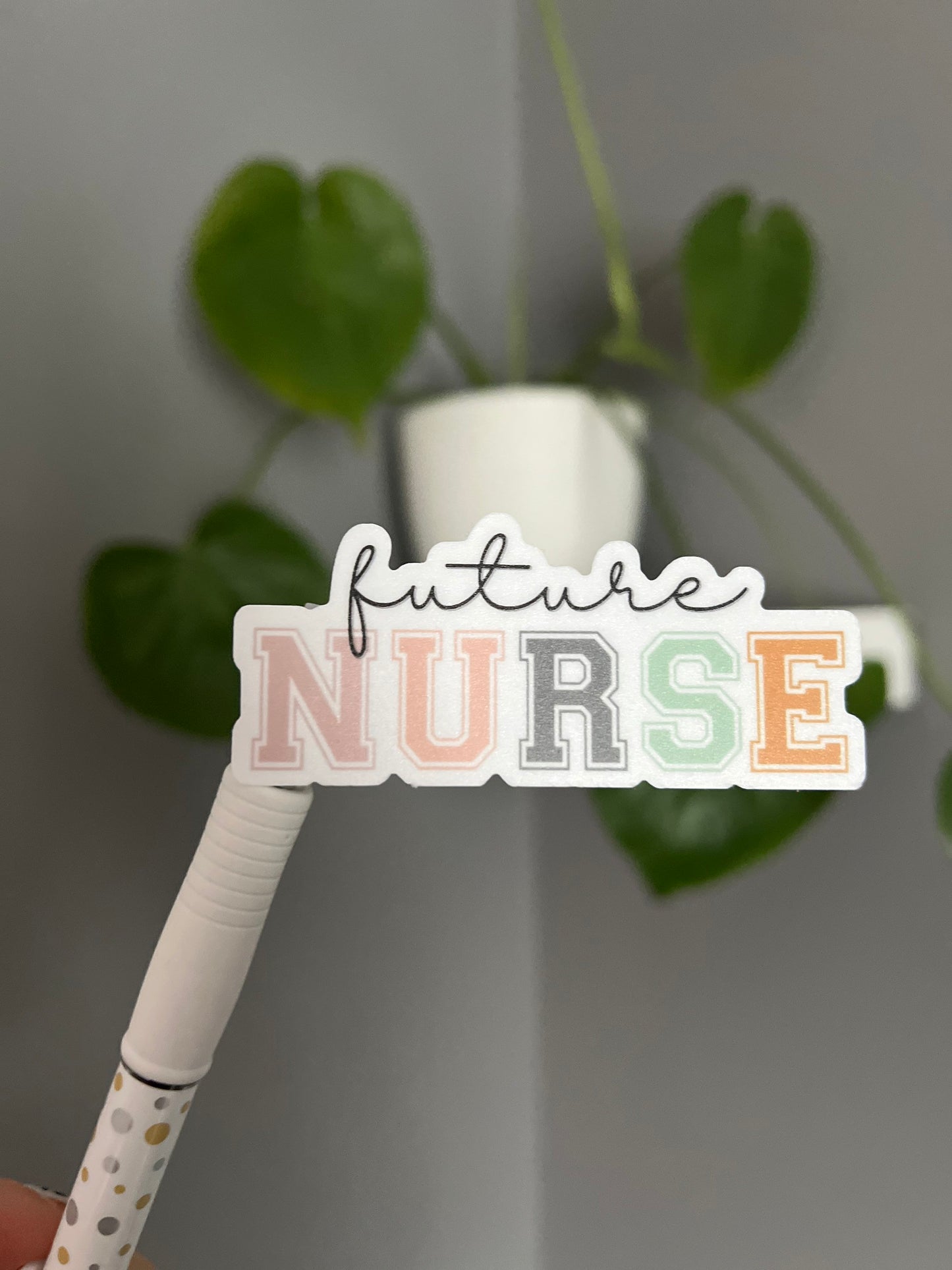 Future Nurse Sticker, Positive Sticker, Motivation Sticker, Positive Sticker, Vinyl Sticker, Water Bottle Sticker, Laptop Sticker
