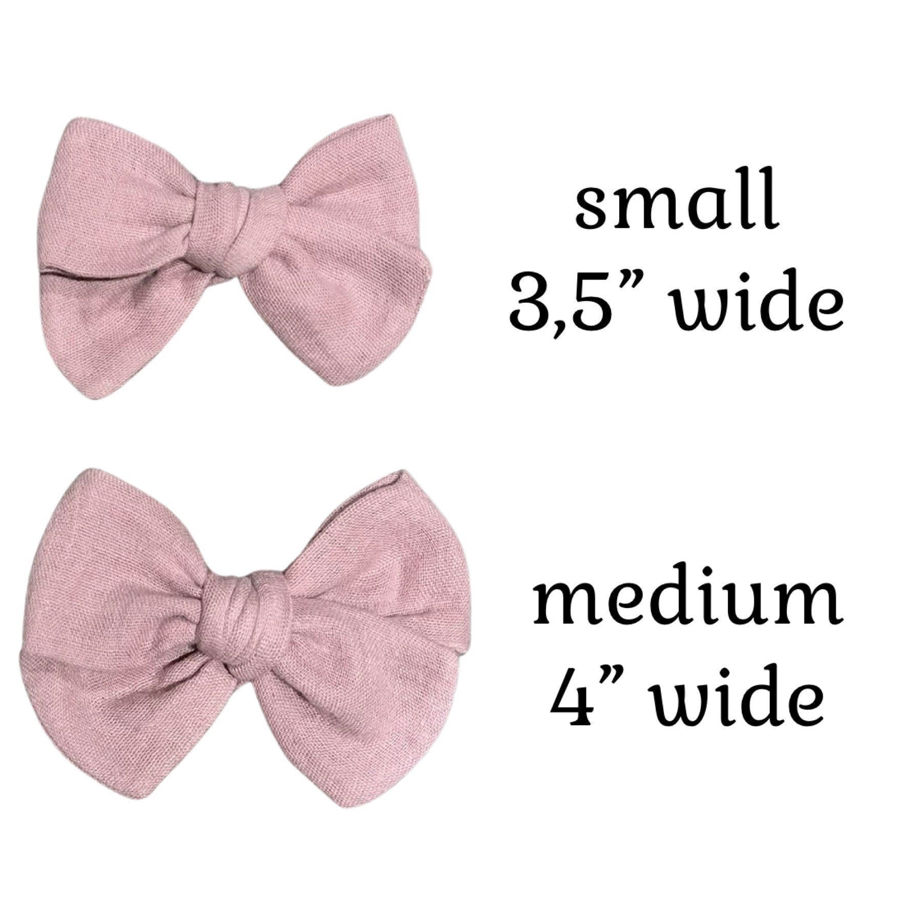 Hair Bows, Muslin Hair bows, Solid Colors Bows, Piggy Bows